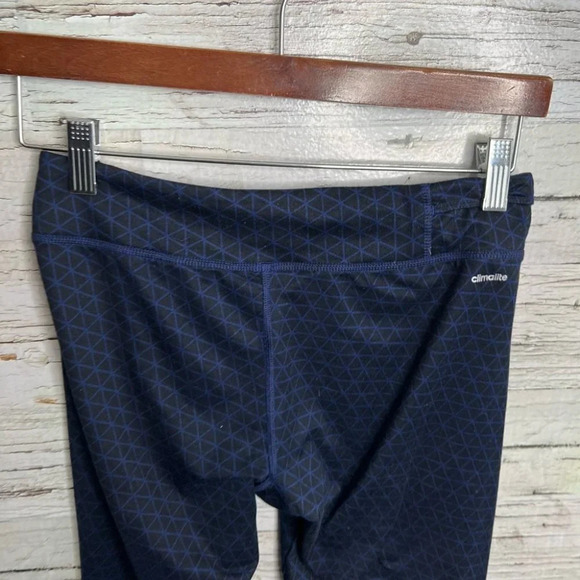 Adidas climalite leggings small black blue athletic - Picture 7 of 8